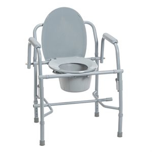 Chaise d'aisance en acier inoxydable deluxe