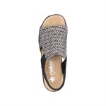 Rieker, 62971-00, Schwarz - Sand