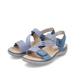 Rieker, 64870-14, Royal Jeans-Weiss