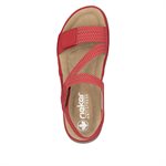 Rieker, 64870-33, Rot - Weiss