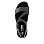Rieker, 64870-42, Schwarz - Weiss