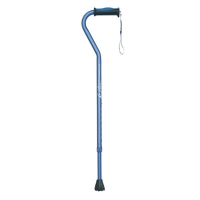 Canne Airgo poignée désaxée Bleue Canne Airgo poignée désaxée Bleue