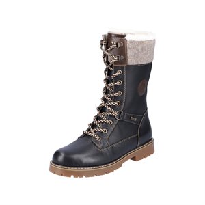 Remonte, D9379-01, Schwarz / Kastanie