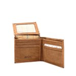 Hunt, Portefeuille en Cuir, RFID, Brun Moyen