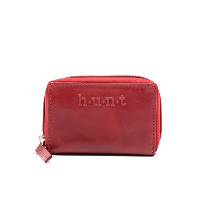 Hunt, Porte-cartes en Cuir, RFID, Rouge Hunt, Porte-cartes en Cuir, RFID, Rouge