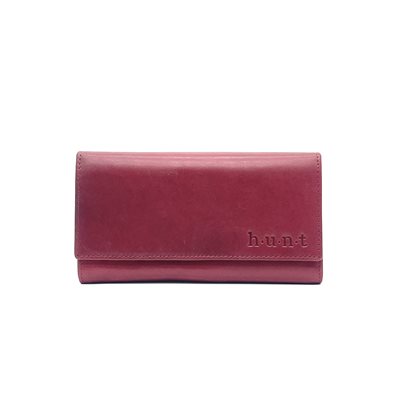 Hunt, Portefeuille en Cuir, RFID, Rouge Hunt, Portefeuille en Cuir, RFID, Rouge