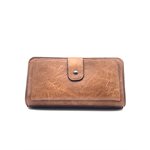 Zac, Portefeuille en Cuir VG, Courroie, Tabac / Cognac