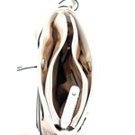 Papillon,Sac a Main ,Creme