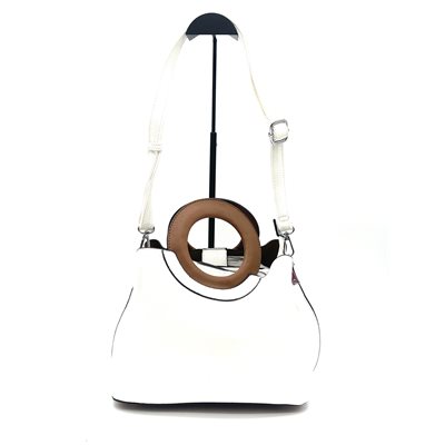 Papillon,Sac a Main,Blanc Cognac Papillon,Sac a Main,Blanc Cognac