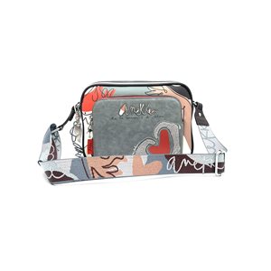 Anekke, Sac a main bandouliere, Beige / Multi