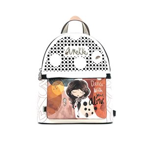 Anekke, Sac a dos, Beige / Multi