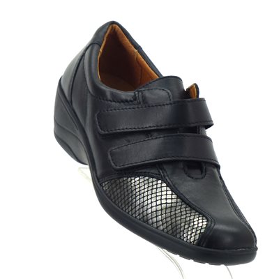 Portania, Elke 68, 205-5778W, Noir / Gris