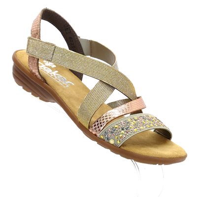 Rieker, V3463-60, Beige / Ku
