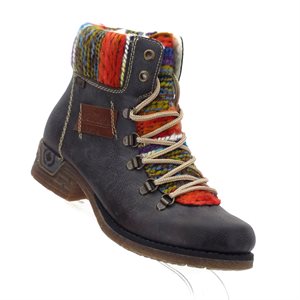 Rieker, 79643-45, basalt / mogano / orange-multi