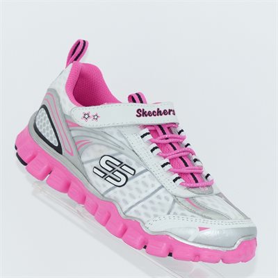 Skechers, 81208L / WBHP, Blanc / Noir, Rose