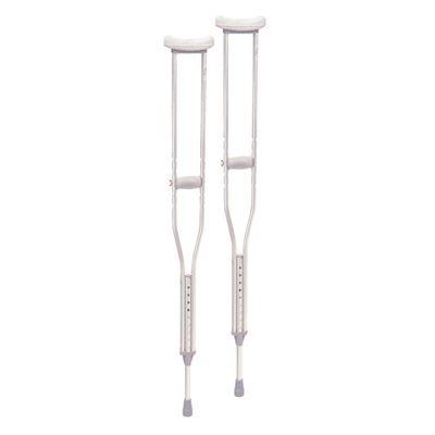 Béquille Aluminium - Grise - Adulte Grand 5'10" - 6'6" Béquille Aluminium - Grise - Adulte Grand 5'10" - 6'6"